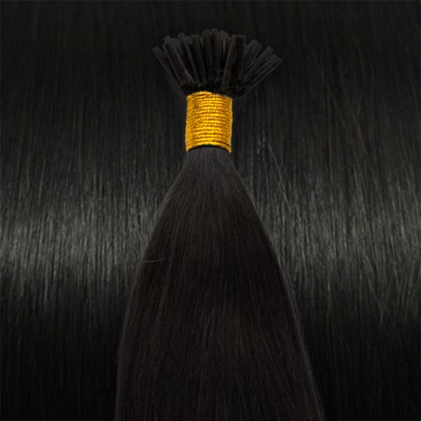 60 cm Cold Fusion hair extensions coloured Black 1B# - | Fashiongirl