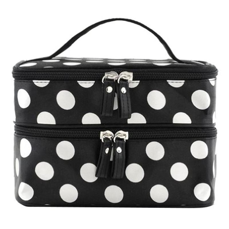 AVERY Dots Double toiletry bag - | Fashiongirl