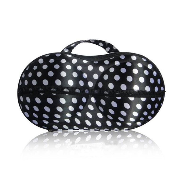 Bra storage bag - Black with white dots - Shapewear | Fashiongirl