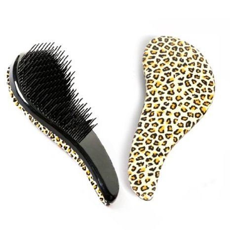 Detangler Hair Brush - Leopard - Hair Styling tool | Fashiongirl