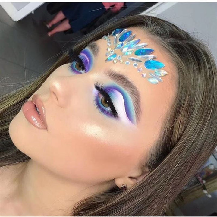 Face Jewels - Face jewellery with rhinestones/diamonds (YT - 13) - | Fashiongirl