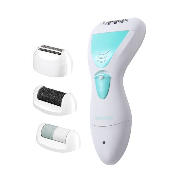 Gemei Pro 4 - in - 1 Ladyshaver epilator - Hair remover, callus remover, nail file - GM - 7006 - | Fashiongirl