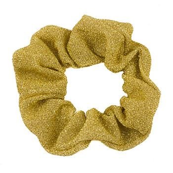 Glimmer & Glitter Scrunchie - Gold - Hair Accessories
