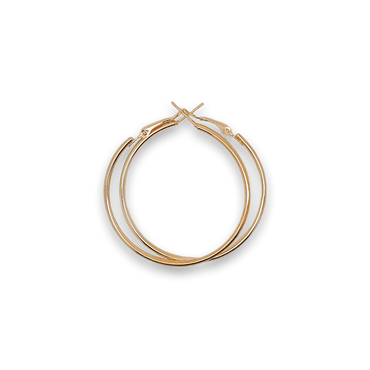 Gold hoops 50 mm - | Fashiongirl