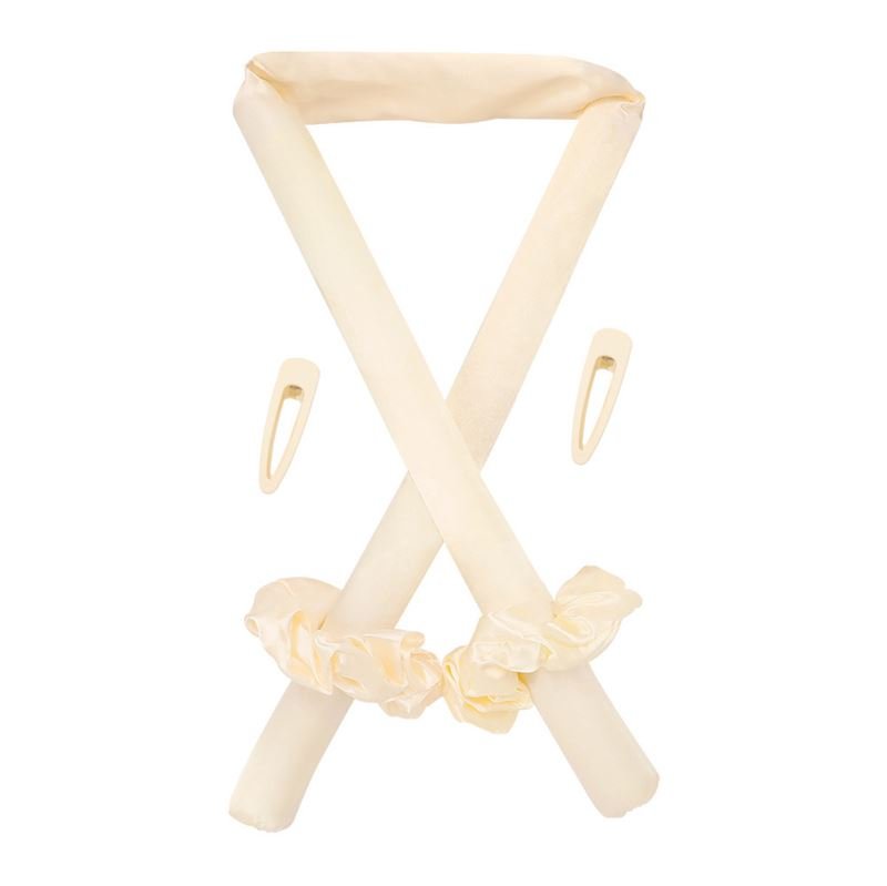 Heatless Hair Curler Hairband - Beige - Hair Styling tool | Fashiongirl