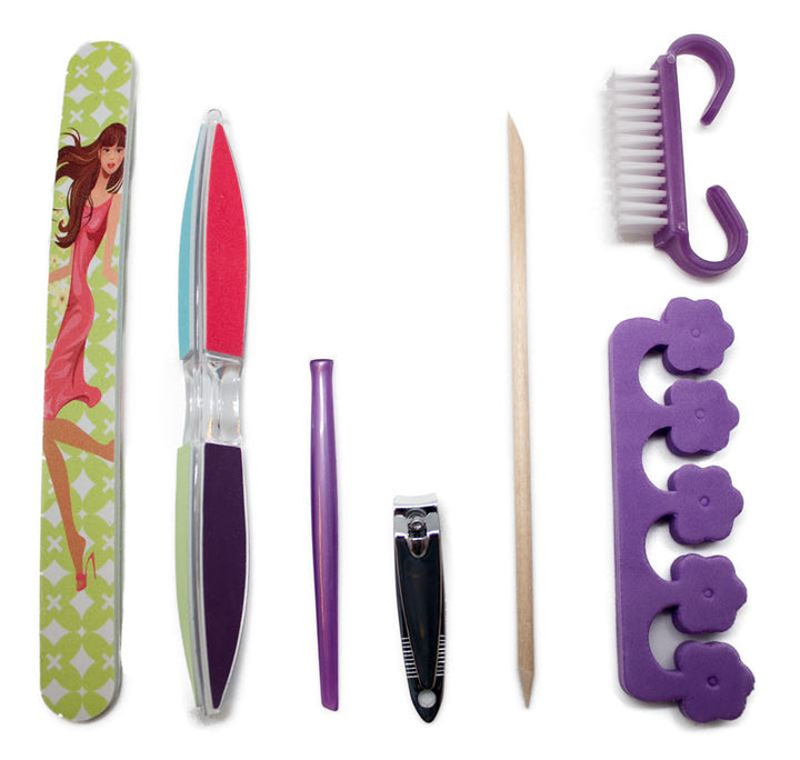 Manicure & Pedicure Set - 7 pieces - | Fashiongirl