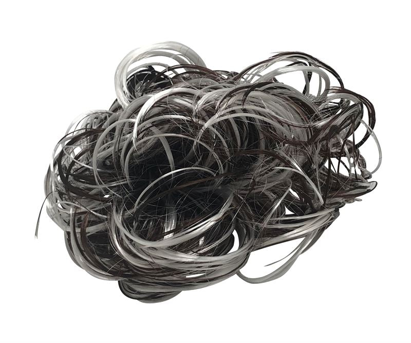 Messy Bun Hair elastic with curly artificial hair - Brown and blond Mix - Hair Accessories | Fashiongirl