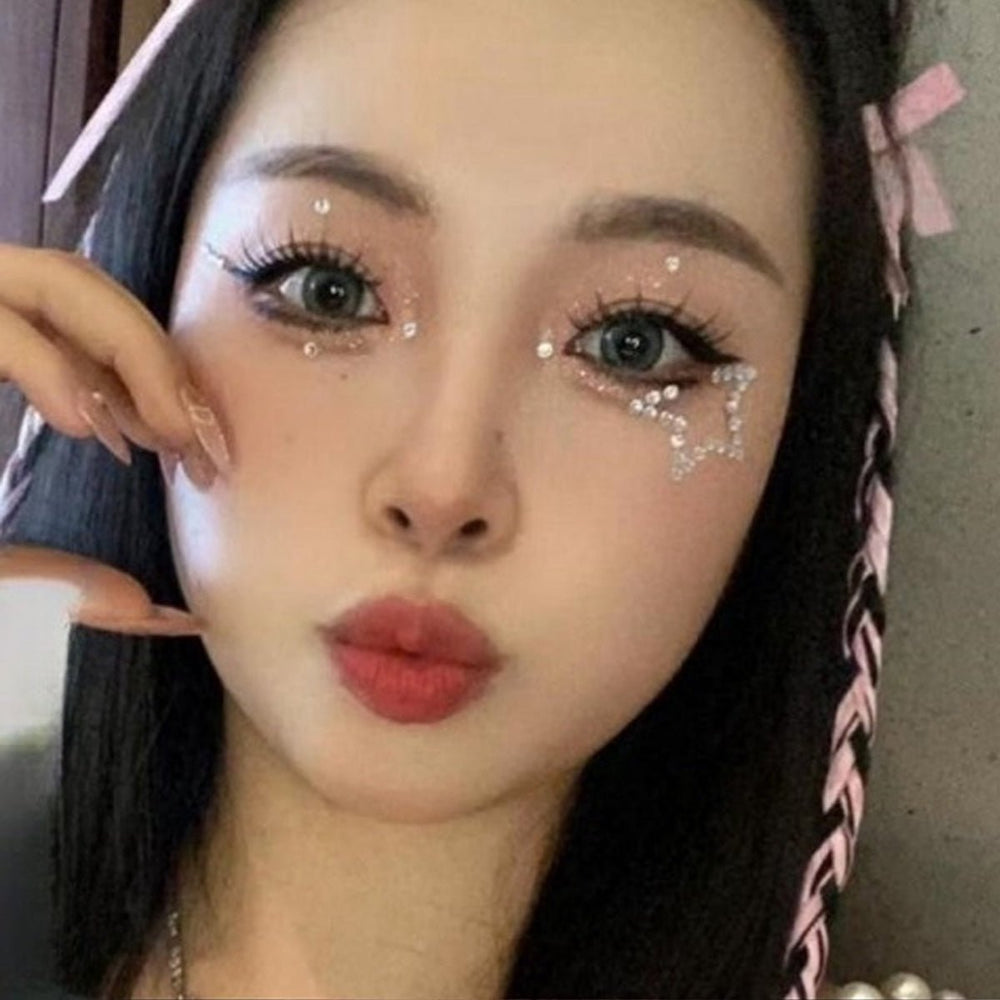 SOHO Hearts & Stars Adhesive Facial Rhinestones for face, makeup, nails, body, crafts - Pink - | Fashiongirl