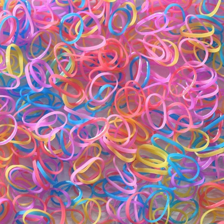 SOHO Liva Snag Free Hair elastics, 300 pcs - Pastel - Hair Accessories | Fashiongirl