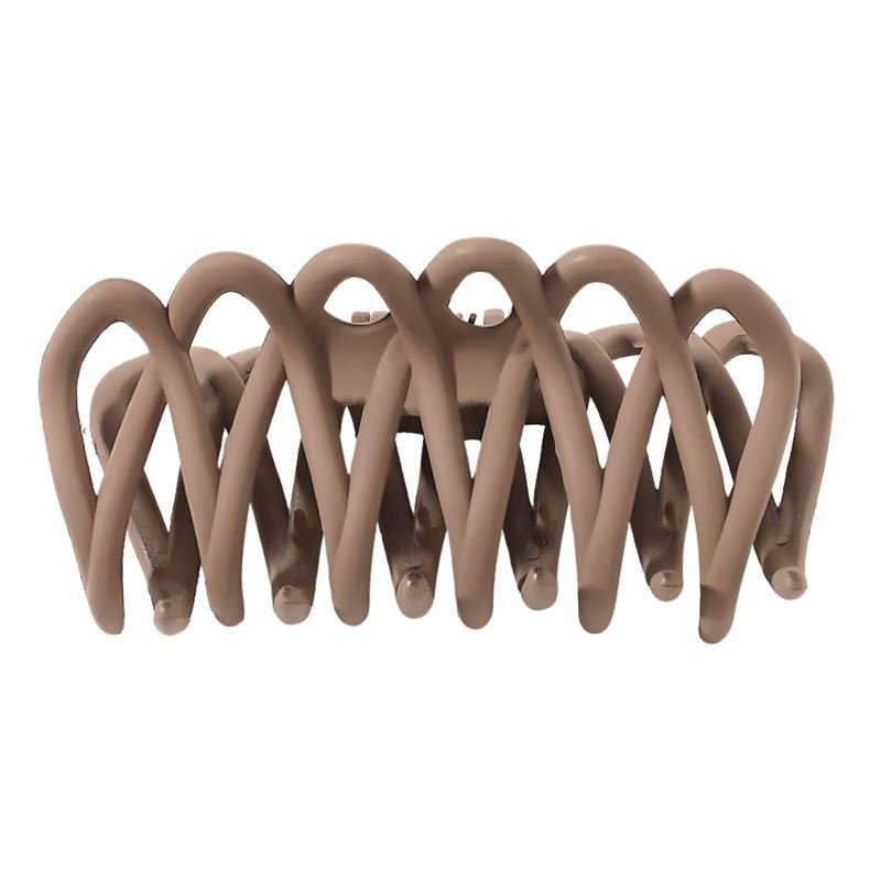 SOHO Olive Hair Claw - Brown - Hair Accessories