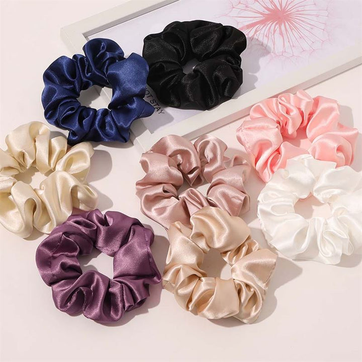 SOHO Satin Scrunchie - Beige - Hair Accessories