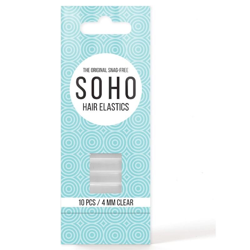 SOHO Snag - Free Hair elastics, transparent - 10 pcs - Hair Accessories | Fashiongirl