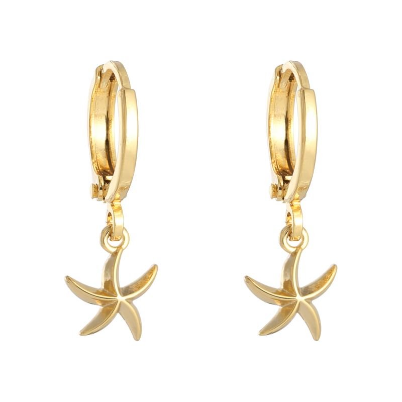 SOHO Starfish Earrings - Gold - | Fashiongirl