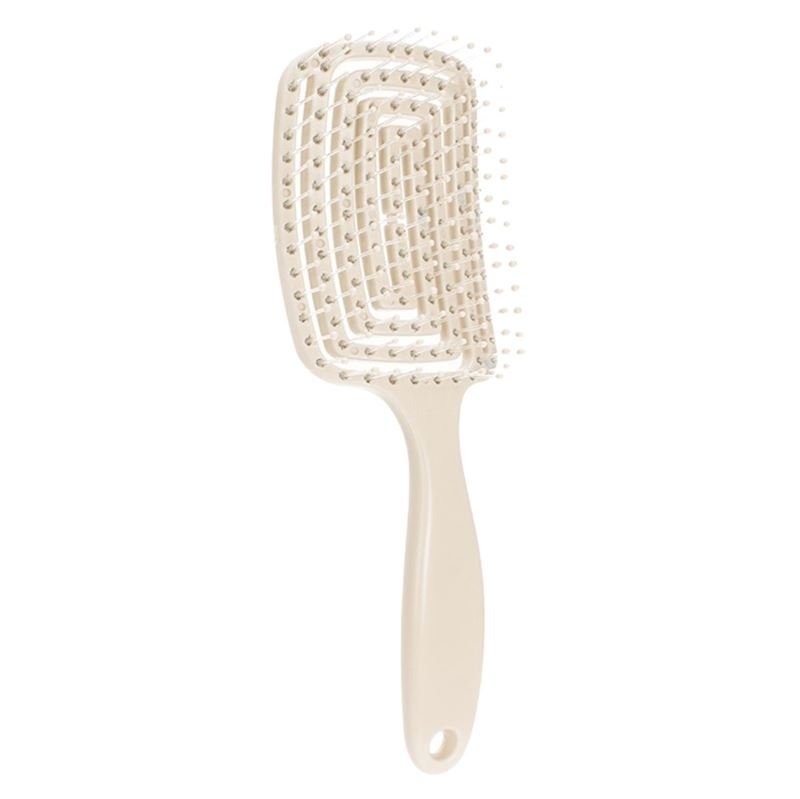 TBC Detangling Hair Brush - Wet & Dry Hollow Brush - Beige - Hair Styling tool