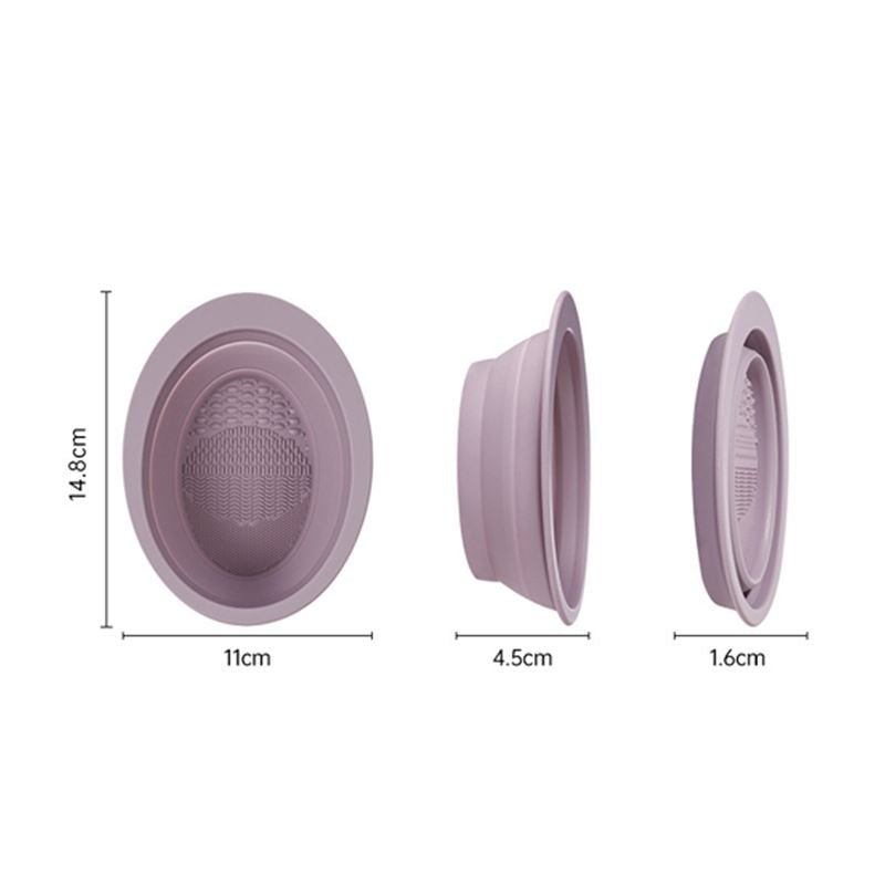 Technique PRO Foldable Silicone Makeup Brush Cleaner Bowl - Nude Rose - Hair Accessories