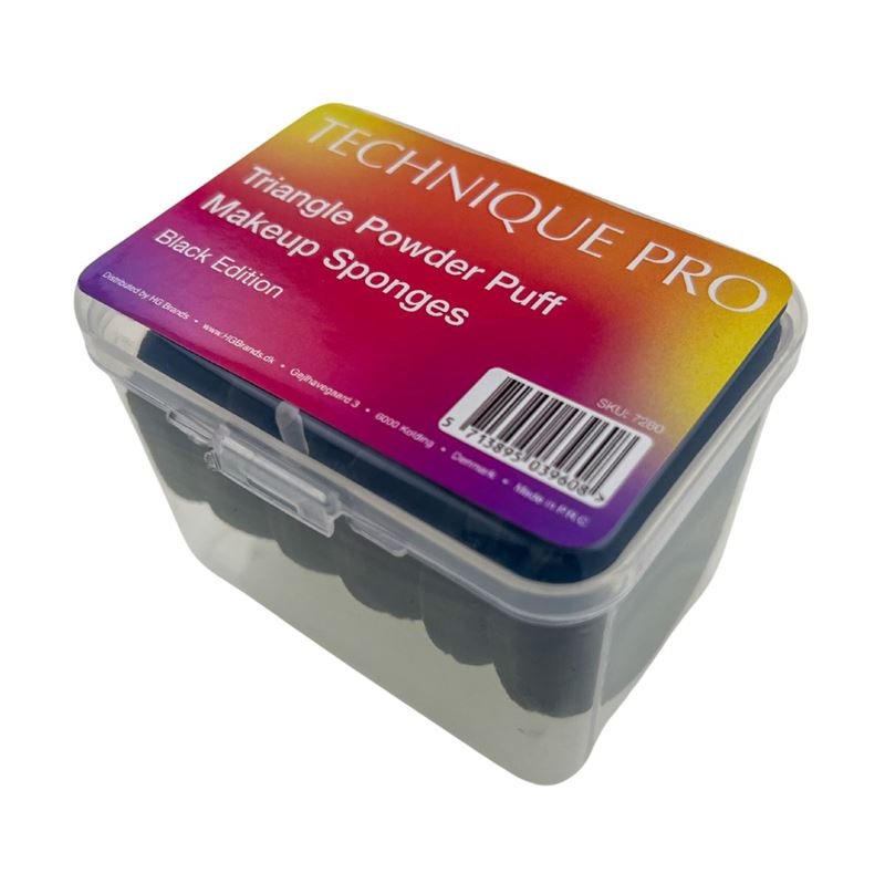 Technique Pro Powder Puff Brush - Black Triangle - 6 pcs -