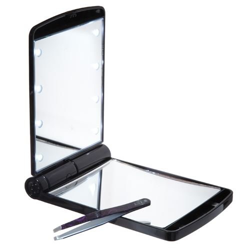 UNIQ Pocket Mirror / Makeup Mirror with LED Light - | Fashiongirl