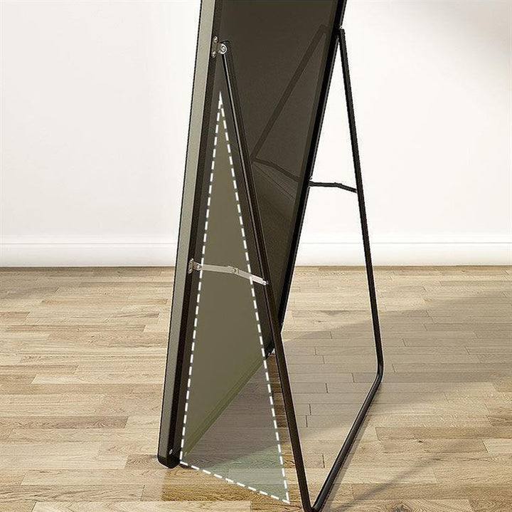 UNIQ Replica Wall Mirror/Floor Mirror in Aluminium/Glass, 80x180 cm - White - | Fashiongirl
