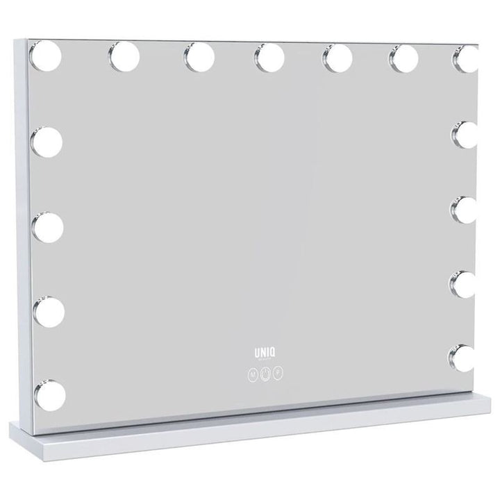 UNIQ XL Miroir Hollywood de Luxe avec 15 Ampoules LED