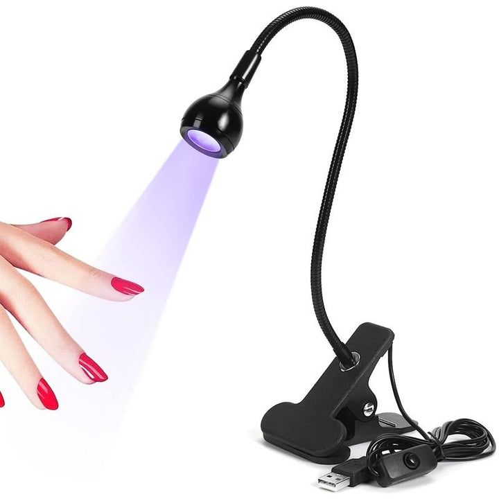 UV LED Mini Nail Lamp - Compact and efficient for nails and gel polish (Black) - | Fashiongirl