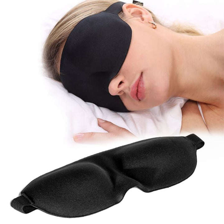 3D Sleeping Mask - Luxury Comfort, Black - Fashiongirl