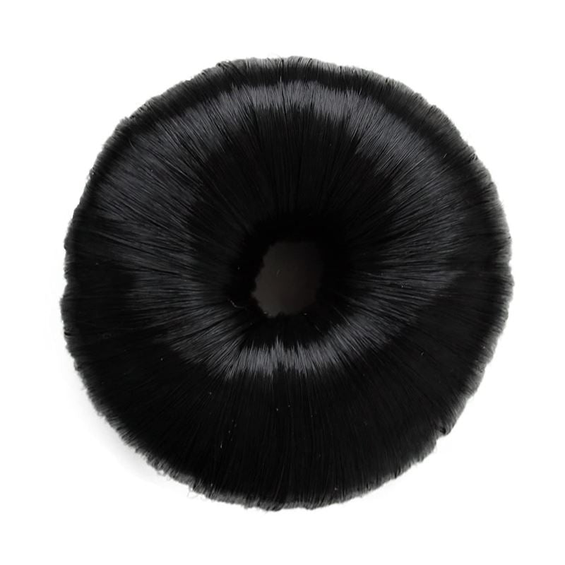 4 cm hair donut w/ artificial hair in multiple colours - Fashiongirl