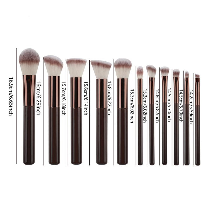 Coffret de pinceaux de maquillage Technique PRO Chocolate Bronze - 11 pinceaux de maquillage