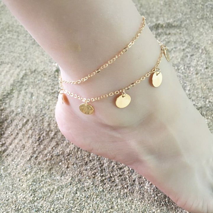 Ankle Chain with Round Pendants - Fashiongirl