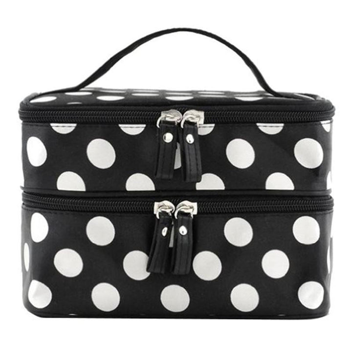 AVERY Dots Double toiletry bag - Fashiongirl