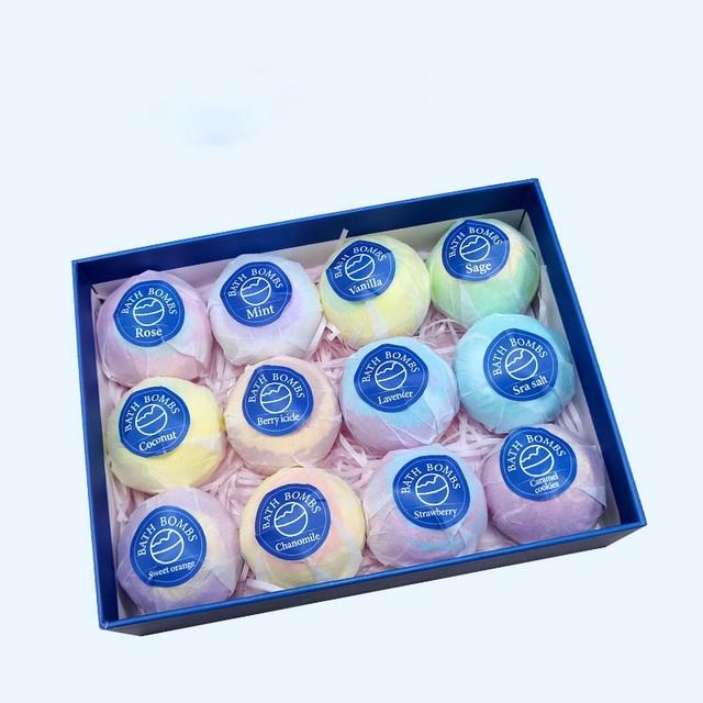 Bath bomb gift set with 12 bath bombs - Fashiongirl