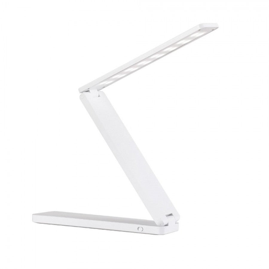 Battery powered LED lamp light - Foldable desk lamp - White - Fashiongirl