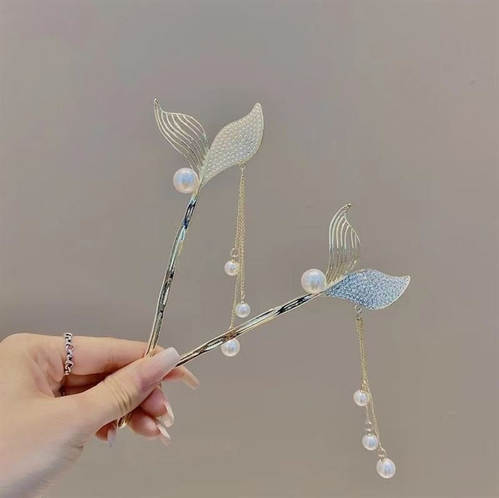 Chris Rubin Halia Hair Stick - Pearls - | Fashiongirl