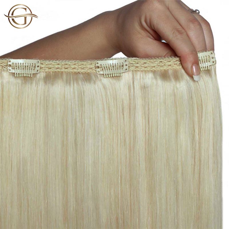 Clip on hair extensions #613 Blond - 7 sets - 60 cm | Gold24 - Fashiongirl