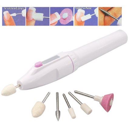 Electric Nail File / Manicure Set - Salon Shaper 5 - in - 1 Set - | Fashiongirl