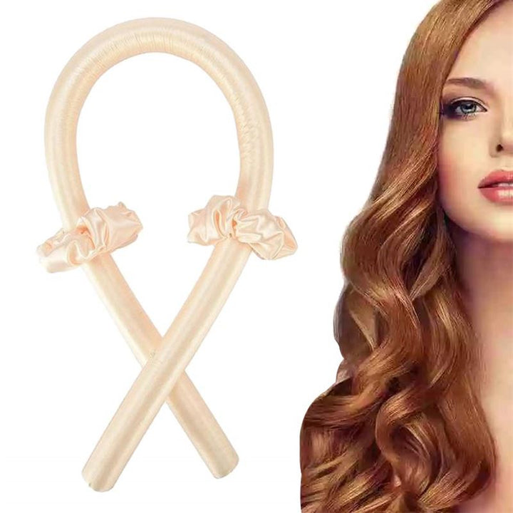 Heatless Hair Curlers - Get beautiful curls without heat - Light Beige - Fashiongirl