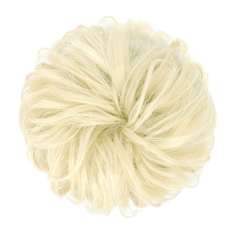 Messy Bun Hair elastic with curly artificial hair - 88 Bleach Blond - Fashiongirl