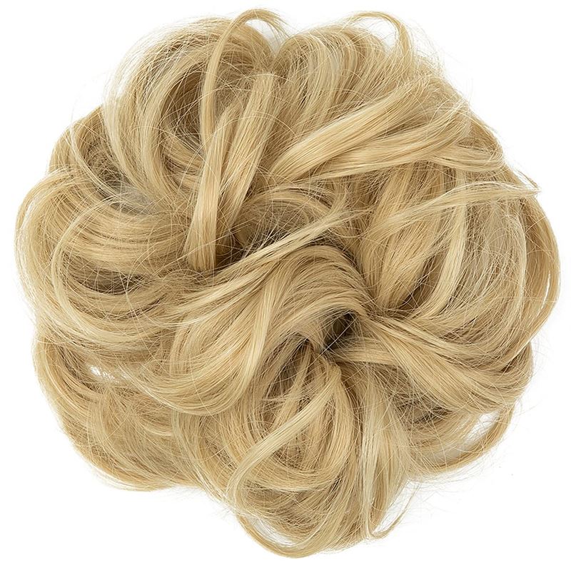 Messy Curly Hair for bun #613 - Blonde - Fashiongirl