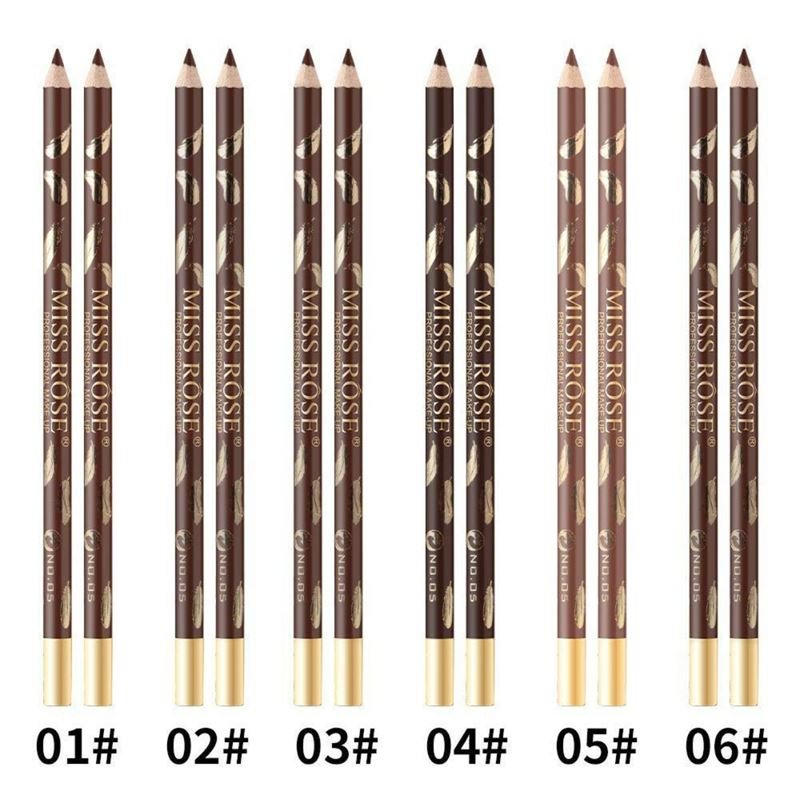 Miss Rose Eyebrow Pencil / Eyebrow Brush - No. 4 Grey Brown - Fashiongirl