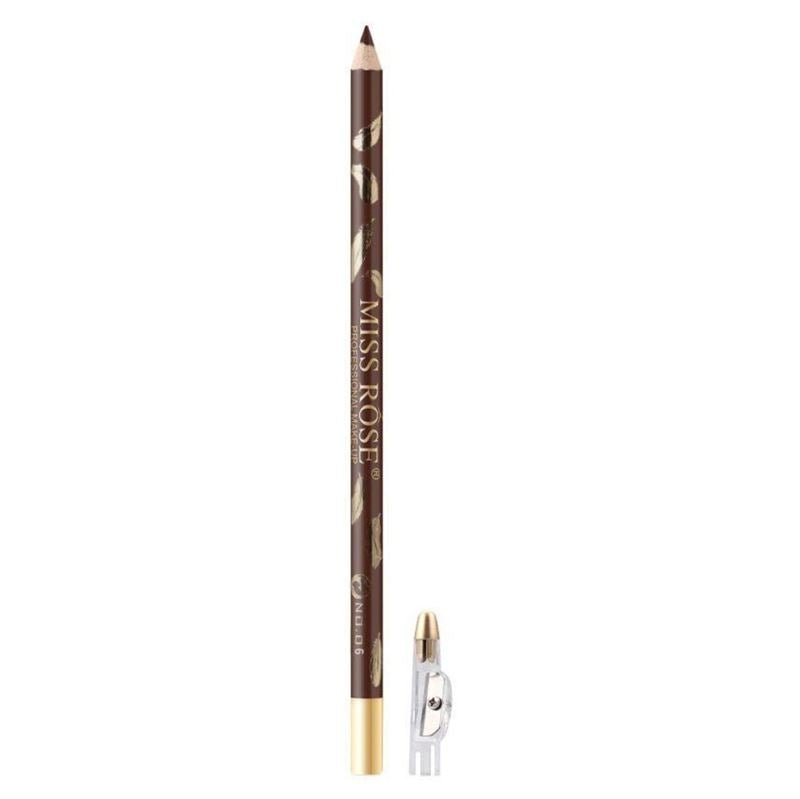 Miss Rose Eyebrow Pencil / Eyebrow Brush - No. 6 Black Brown - Fashiongirl