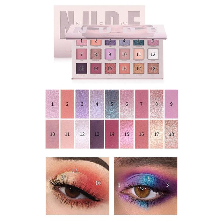 Miss Rose New Nude Eyeshadow Palette, Eyeshadow - Chroma - Fashiongirl