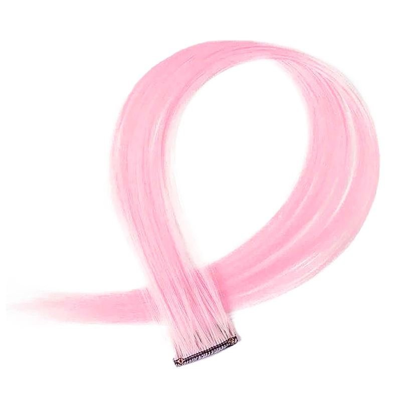 Pink, 50 cm - Crazy Colour Clip On - Fashiongirl