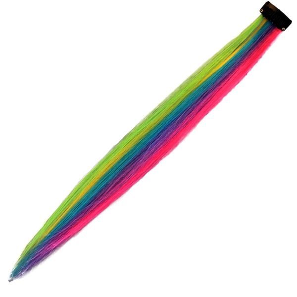 Rainbow, 50 cm - Crazy Colour Clip On - Fashiongirl