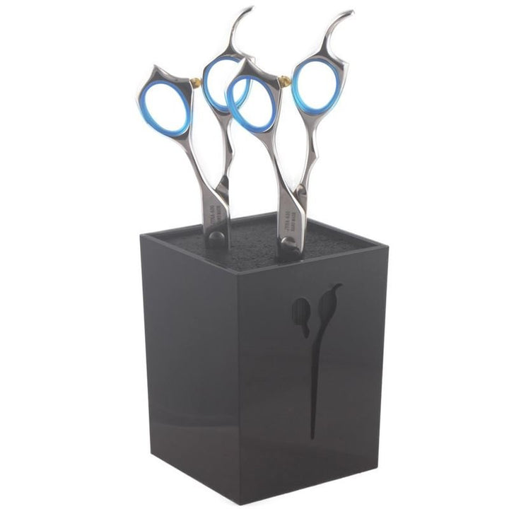 Scissor holder for hairdressing scissors - black cube - Fashiongirl