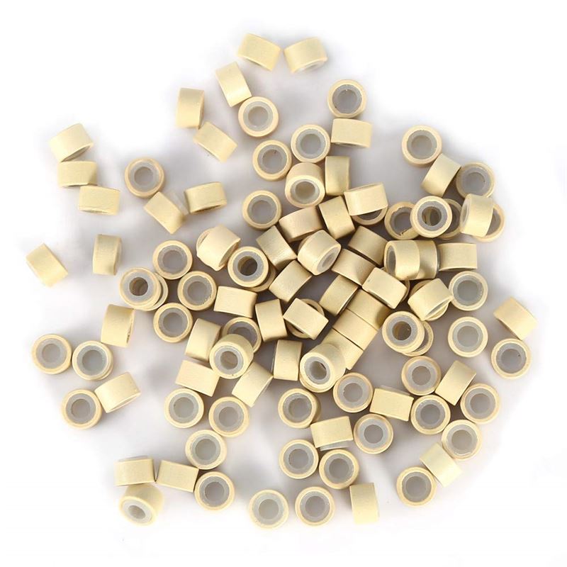 Silicone micro rings for extensions - Blonde 500 pcs. - Fashiongirl