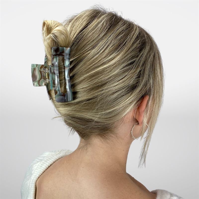 SOHO Aria Hair Claw - Pearl Green - Hair Accessories