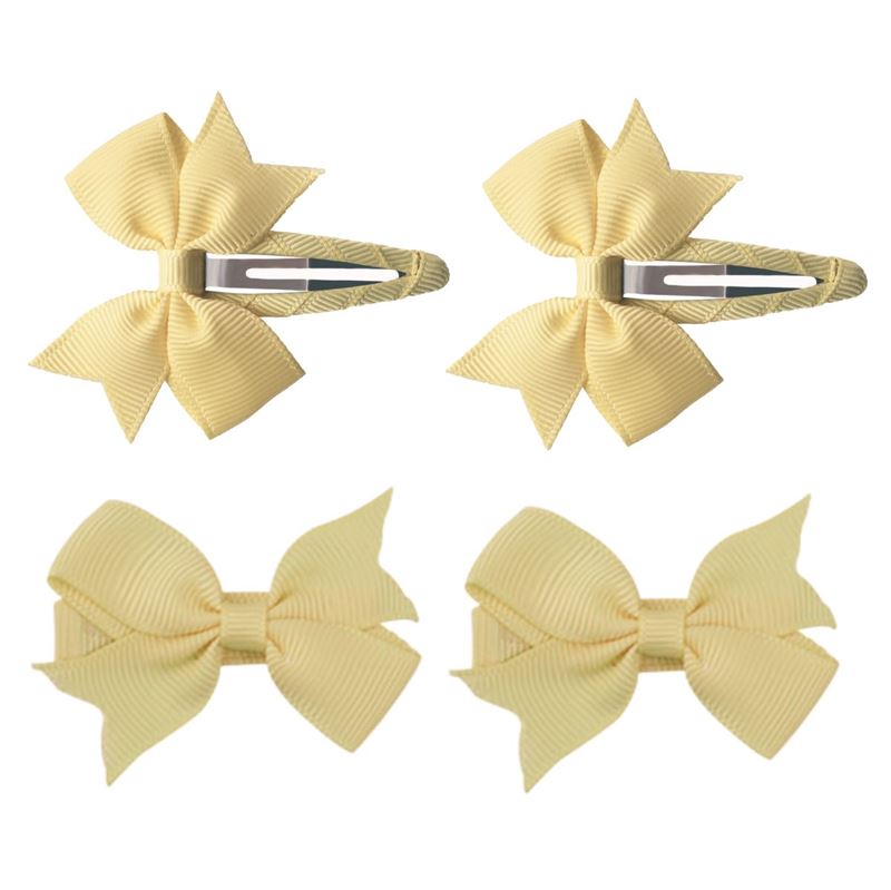 SOHO Ayla Bow Hair clips - Sunglow - Hair Accessories | Fashiongirl