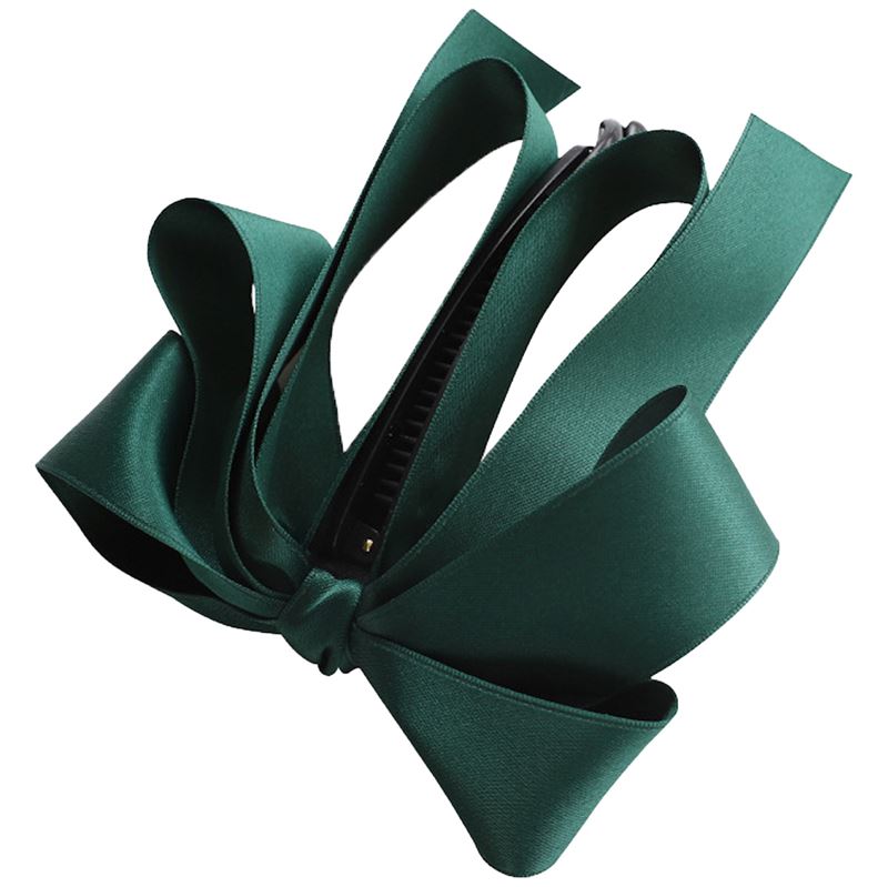 SOHO Bona Bow Banana Hair Clip - Dark Green - Hair Accessories | Fashiongirl