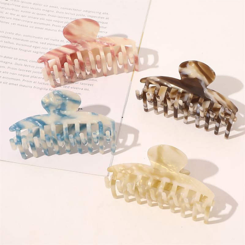 SOHO Gaja Hair Claw - Brown Marble - Hair Accessories