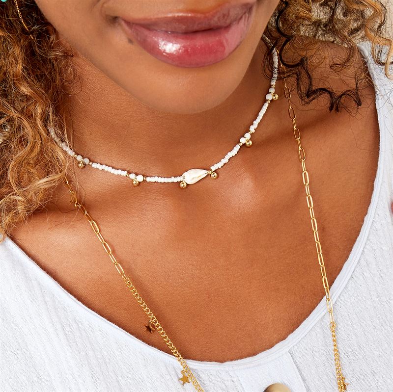 SOHO Ila Pearl Necklace - White - Fashiongirl