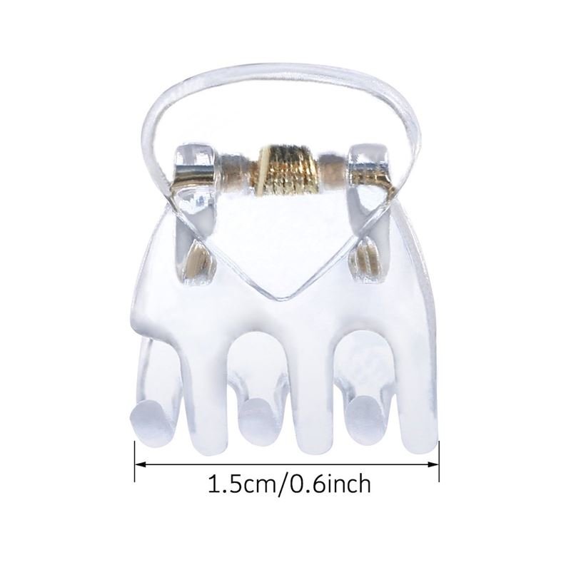 SOHO Lucca Mini Hair Claws - Transparent - Hair Accessories